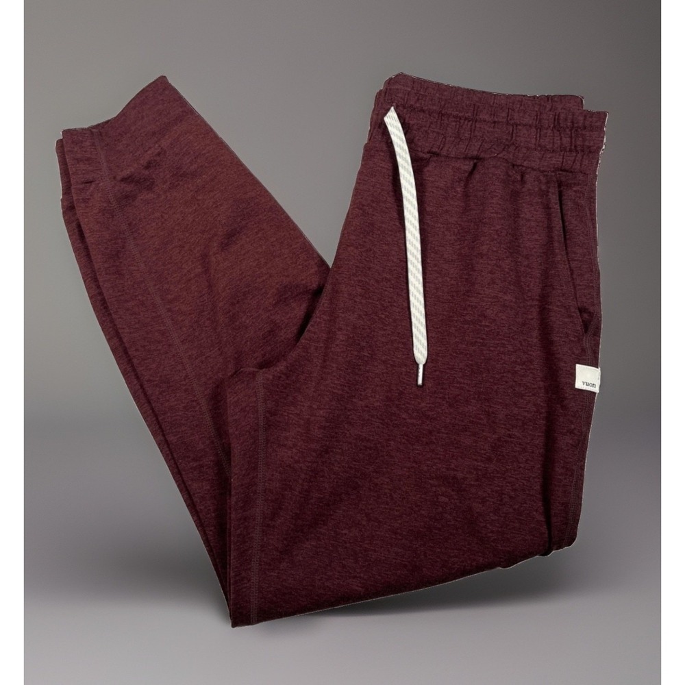 Vuori Performance Jogger Womens Small Burgundy Heather Maroon Sweatpants VW303